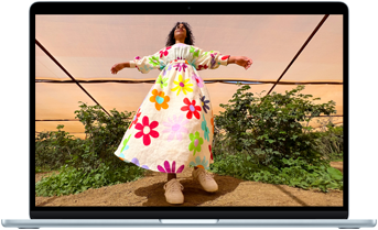 Liquid Retina ekranı gösterilen MacBook Air