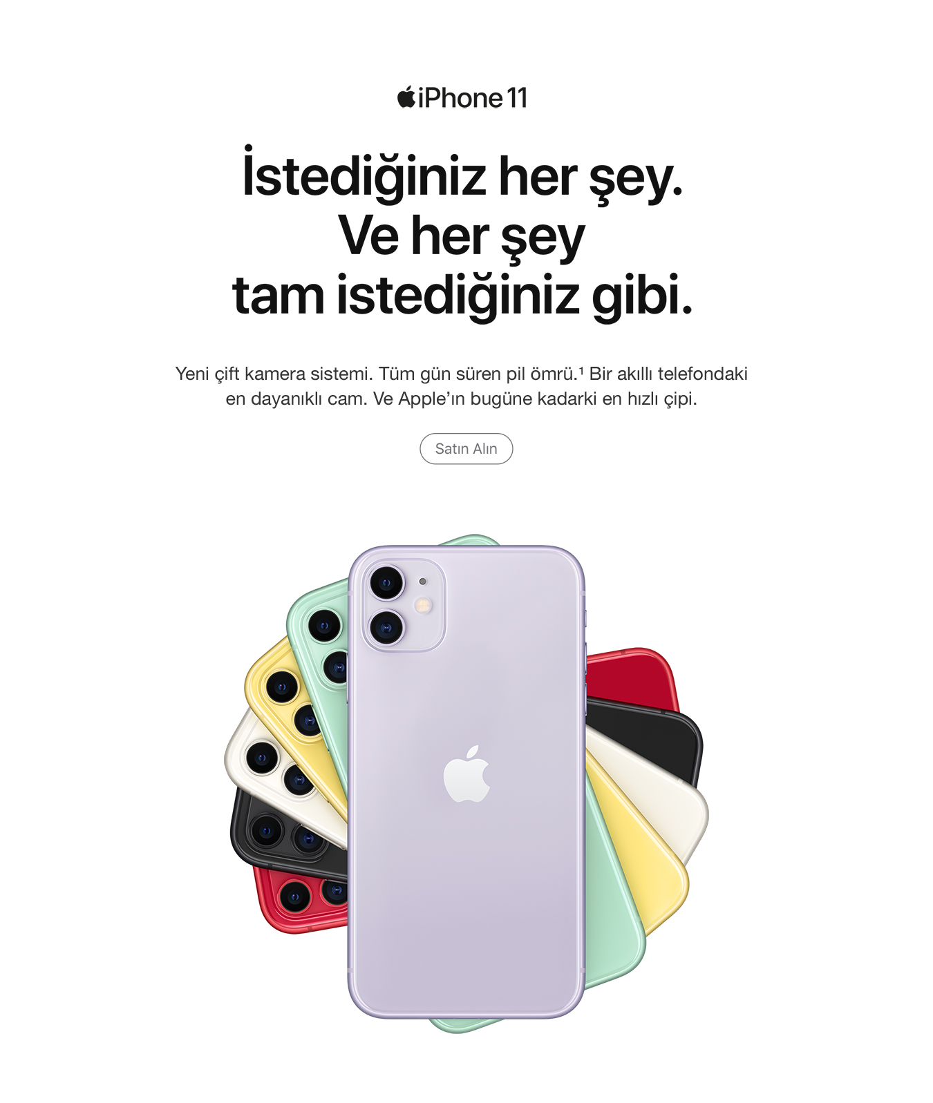 Apple iPhone 11 64GB Siyah - MHDA3TU/A