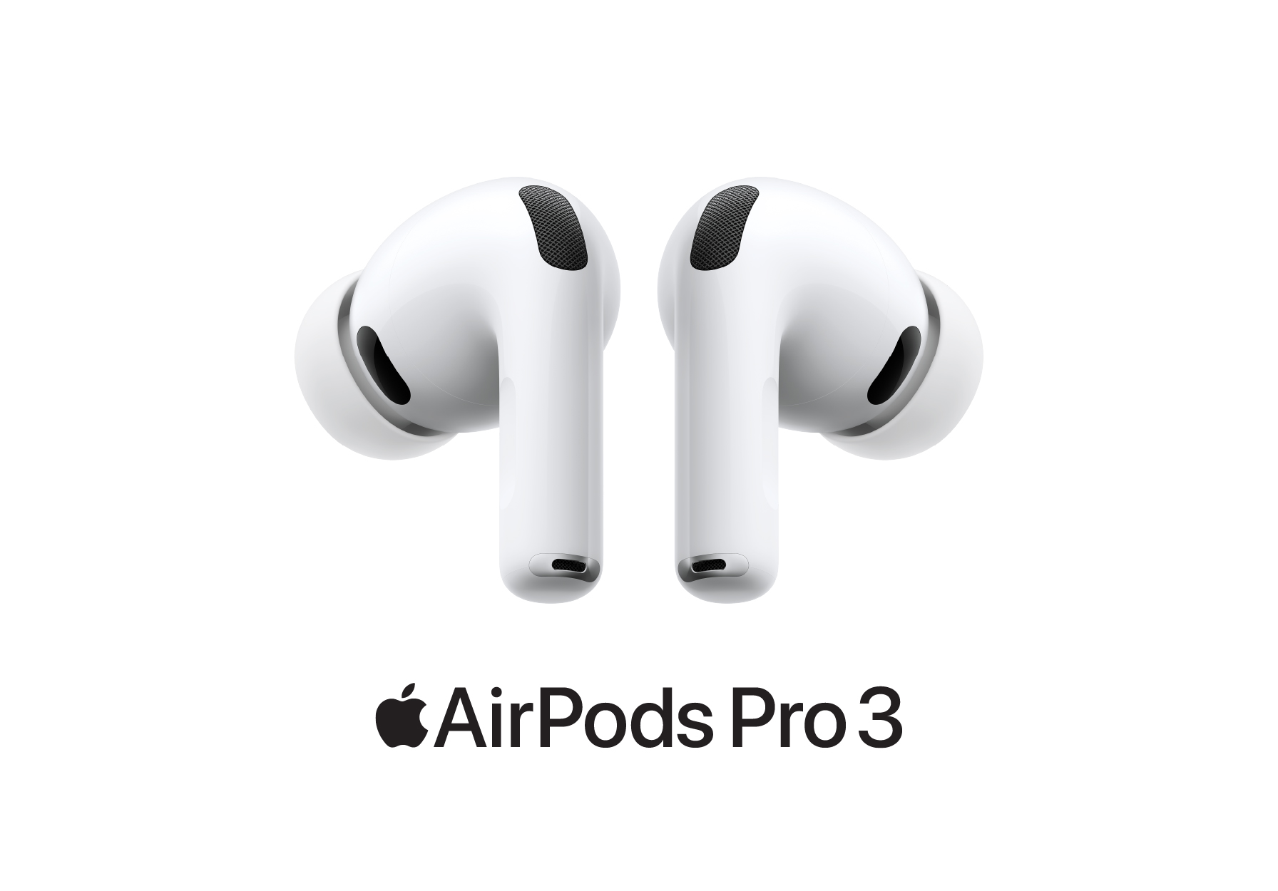 AirPods Max, wireless over-ear headphones, orange color, multicolored stars and dots in background