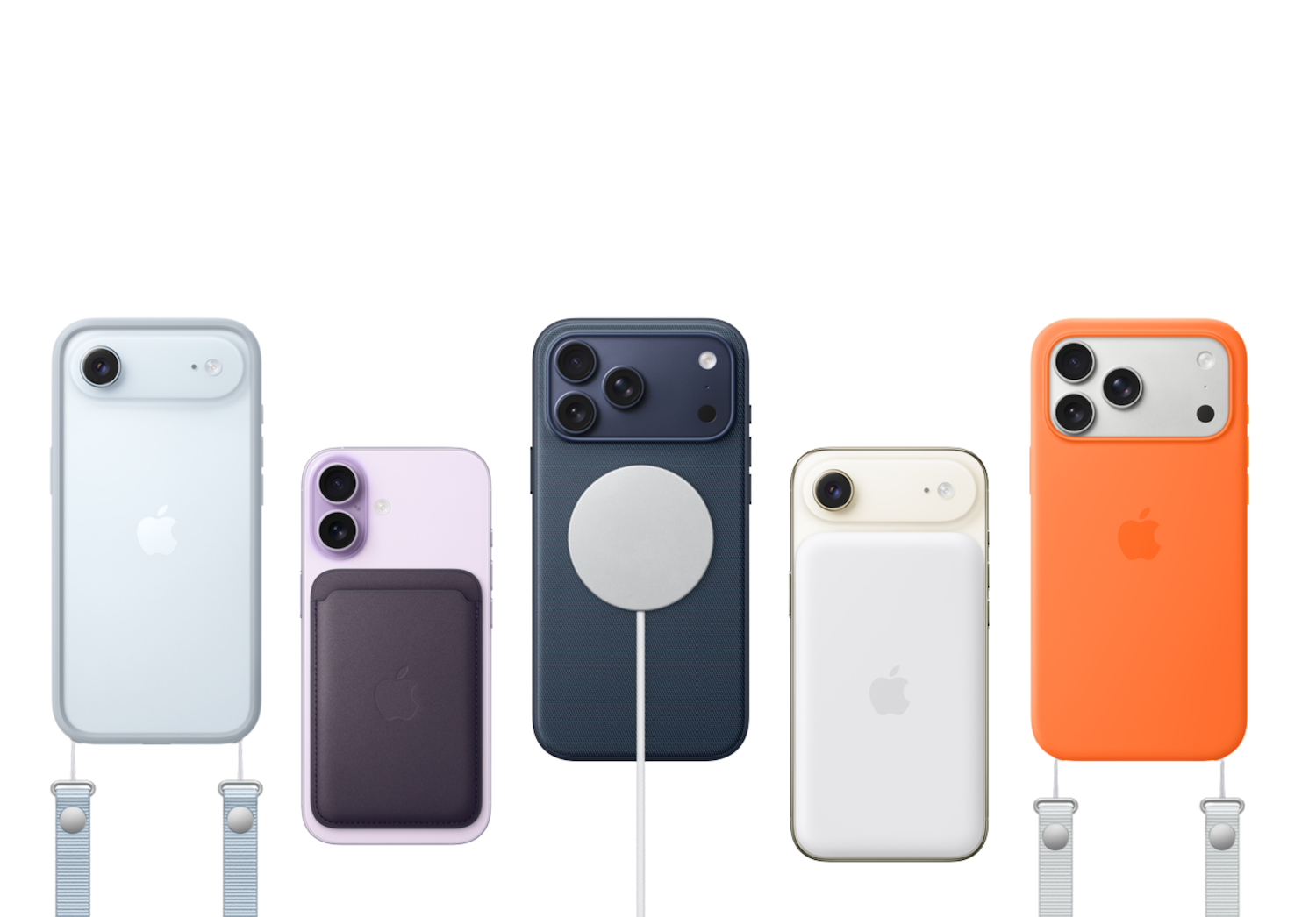 iPad Air, starlight color, attached to Magic Keyboard, white color, multicolored stars and dots in background