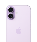 iPhone 17, arkadan dış görünüm, lavanta rengi, sol üst kısımda Dual Fusion kamera sistemi