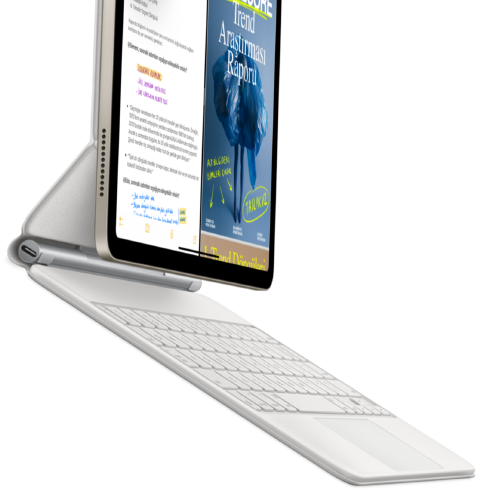 Magic Keyboard’a takılı iPad Air