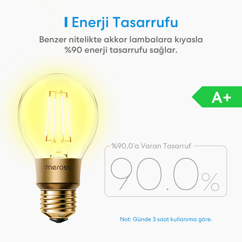 Meross Akıllı Led Ayarlı Ampul 6W 0680306682980