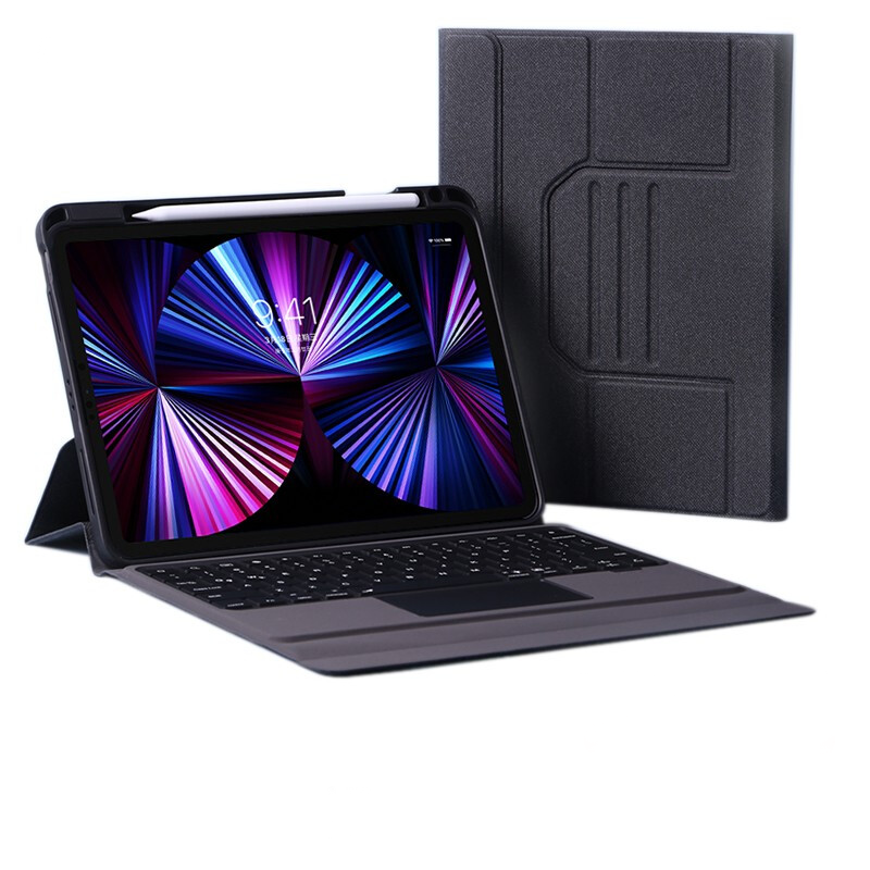 Daphnela iPad 12.9 5.Nesil Klavyeli Kılıf - Siyah 0763250073476