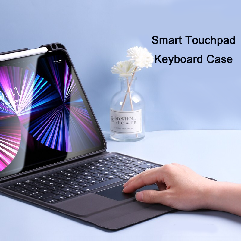 Daphnela iPad 12.9 5.Nesil Klavyeli Kılıf - Siyah 0763250073476