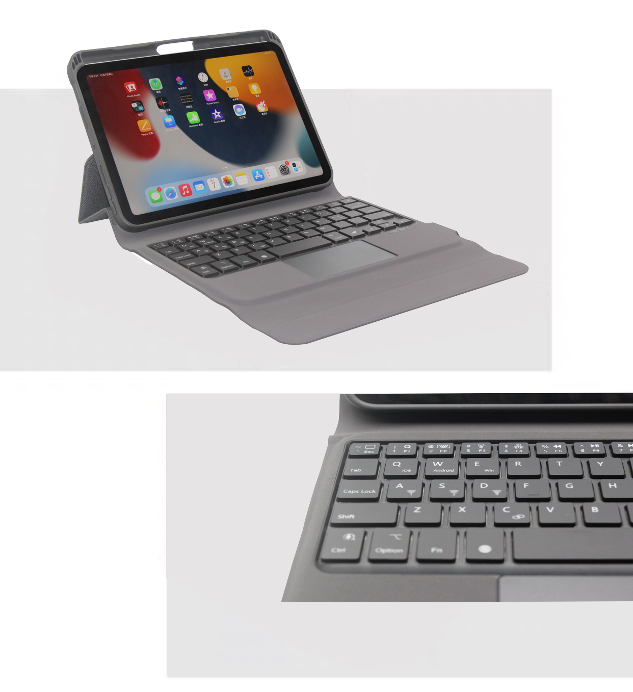 Daphnela iPad Mini 6. Nesil Klavyeli Kılıf - Siyah 0763250073483