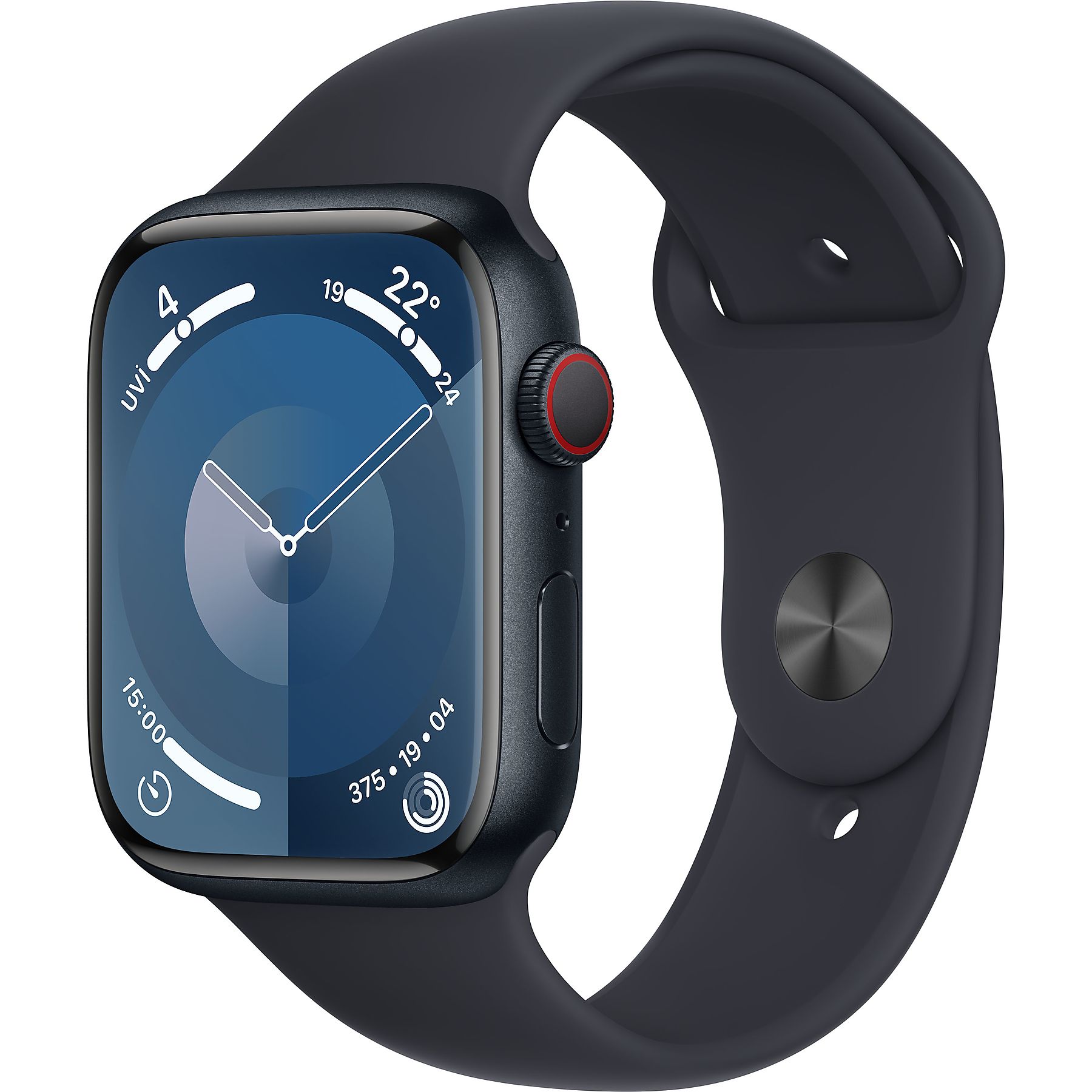 TEŞHİR - Apple Watch Series 9 GPS + Cellular 45mm Gece Yarısı Alüminyum Kasa Sport Band  3M599TU/A