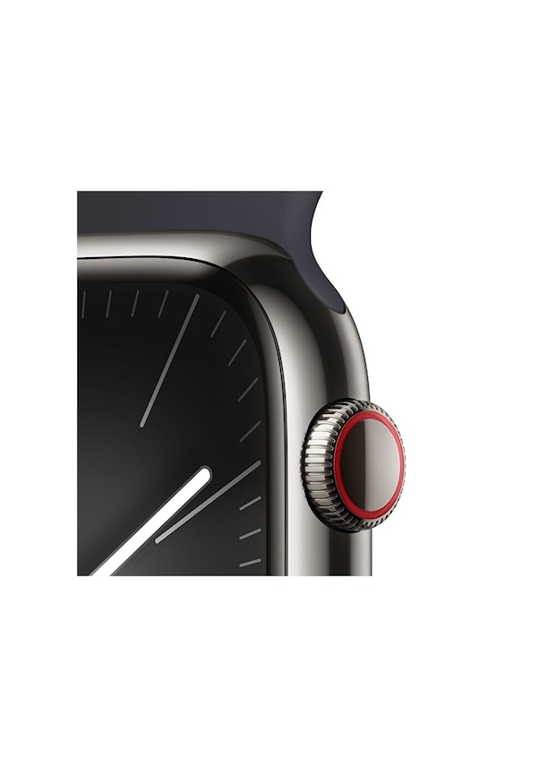 TEŞHİR - Apple Watch Seres 9 GPS + Cellular 45mm Grafit Paslanmaz Çelik Kasa 3M611TU/A