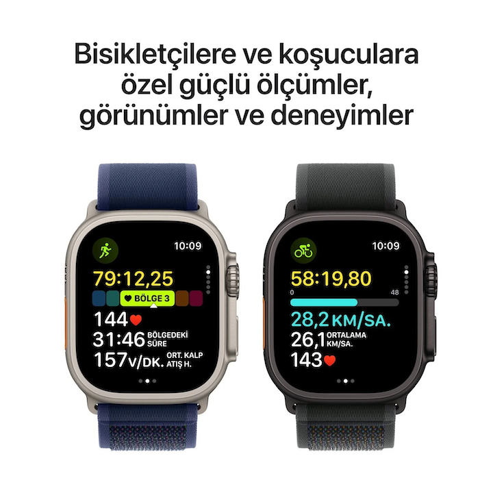 Teşhir - Apple Watch Ultra 2 GPS + Cellular 49mm Siyah Titanyum Kasa 3N459TU/A