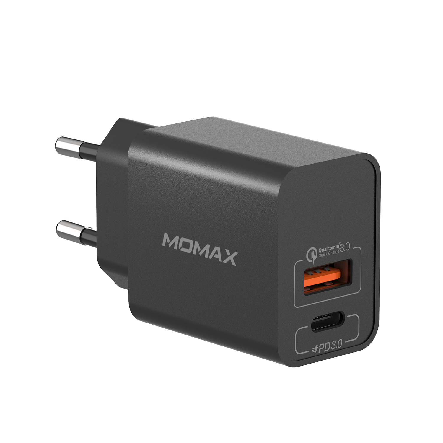 Momax Oneplug 2 Port Hızlı Şarj (20W) - Siyah 4894222065468