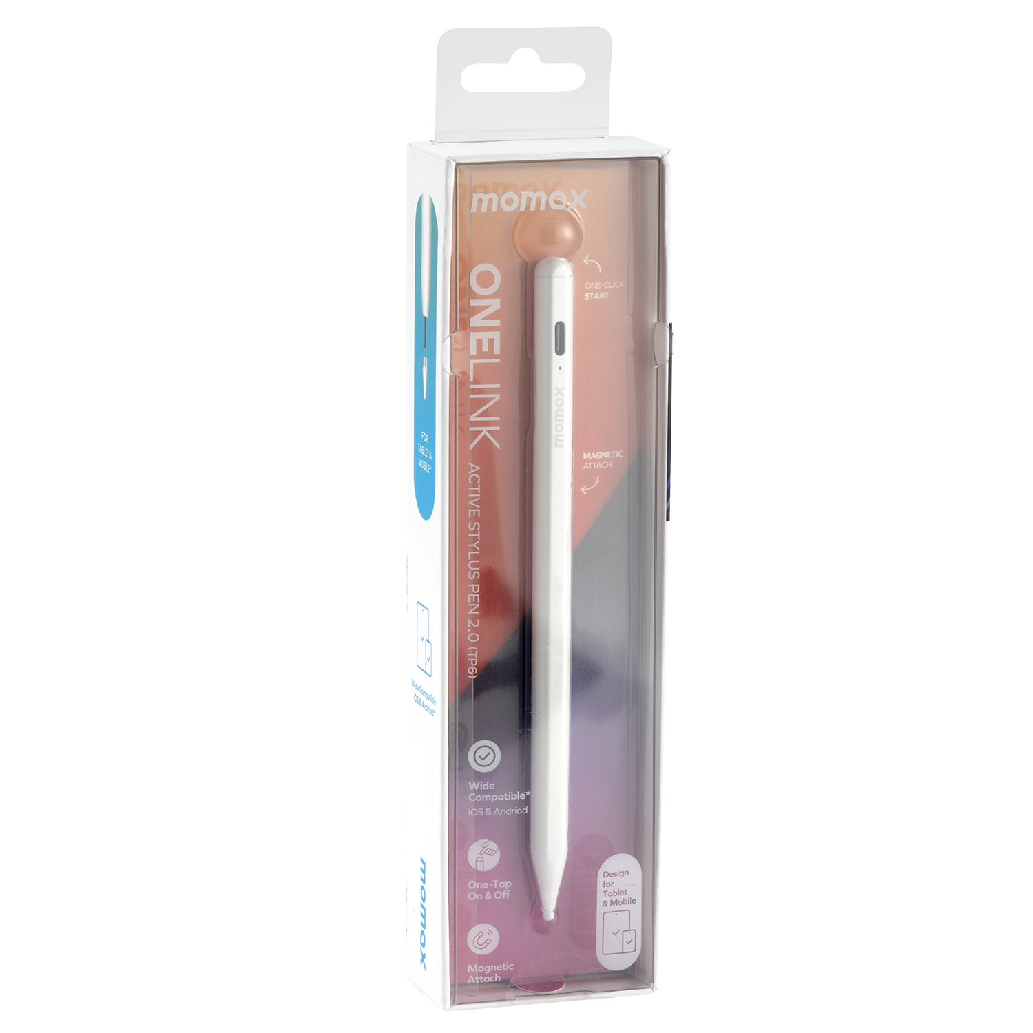 Momax Onelink Active Stylus Pen2.0 - Beyaz 4894222067202