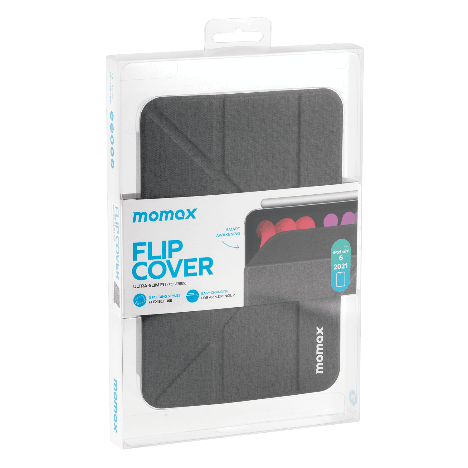 Momax iPad Mini 6 Kılıfı - Space Gray  4894222067509