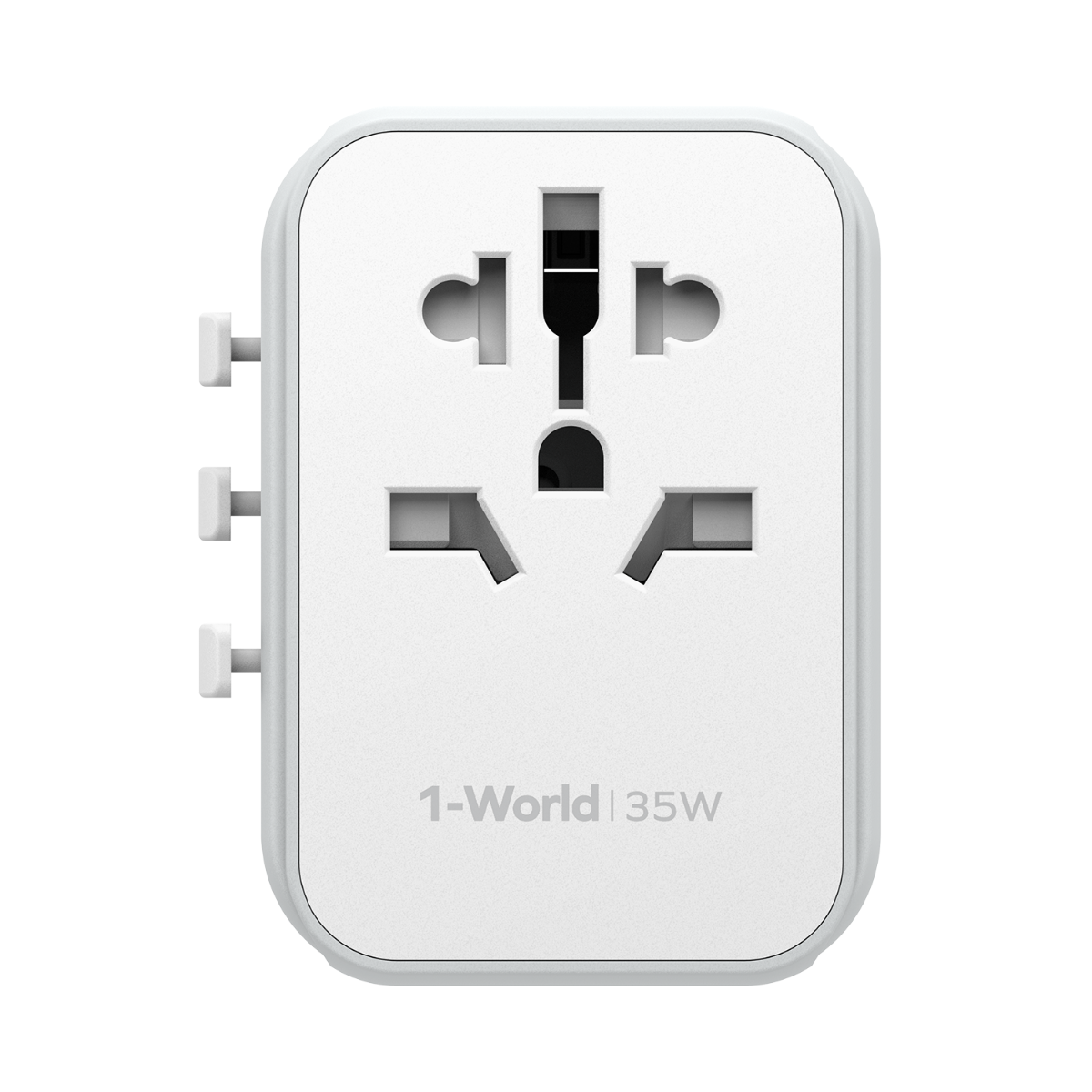 Momax 5 Port + AC Seyahat Adaptörü - Beyaz 4894222070837