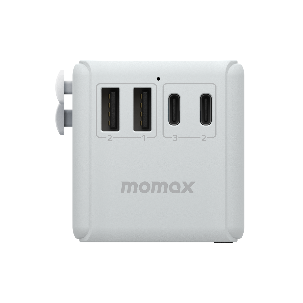 Momax 5 Port + AC Seyahat Adaptörü - Beyaz 4894222070837