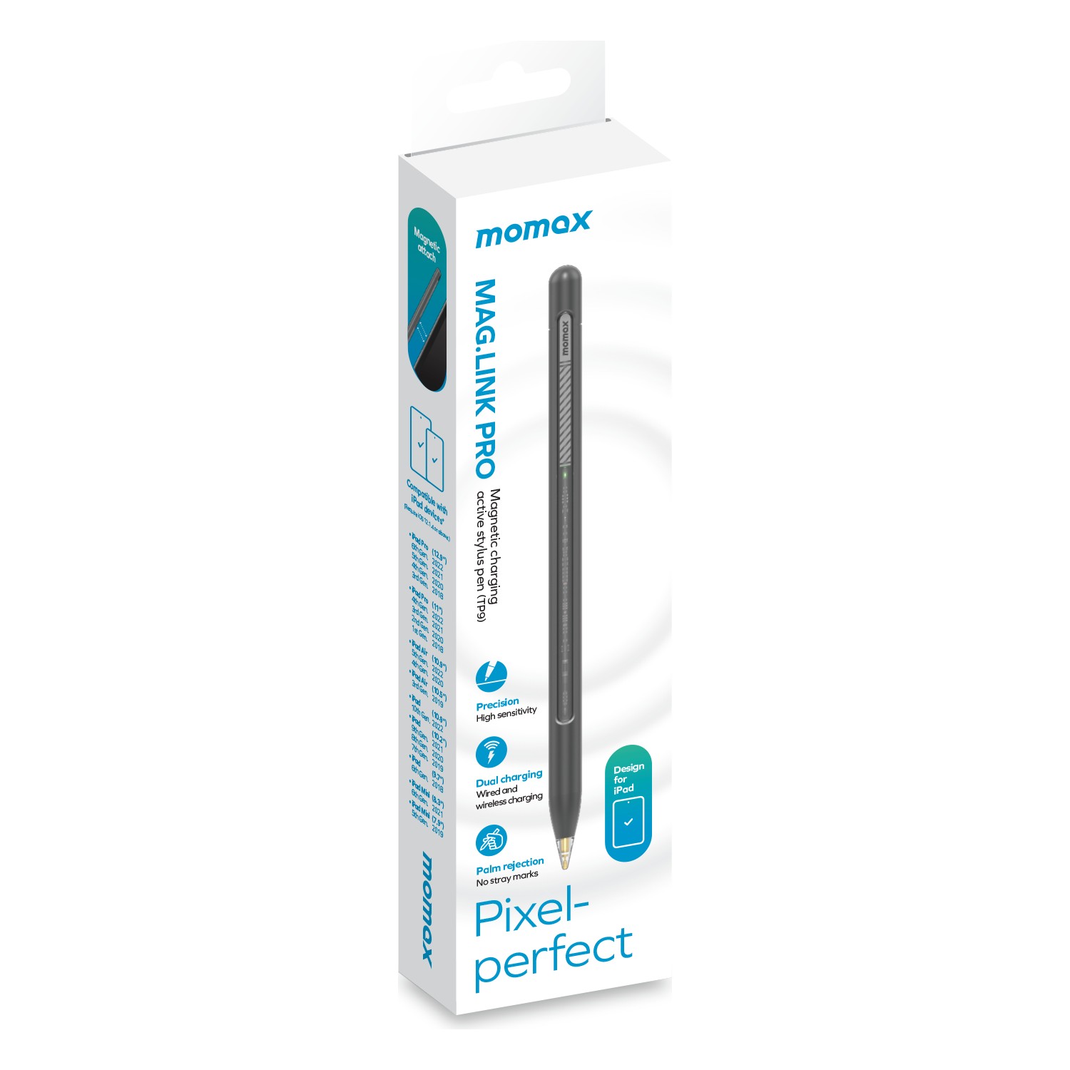 Momax Mag. Link Pro Charging Pen - Gri 4894222071490
