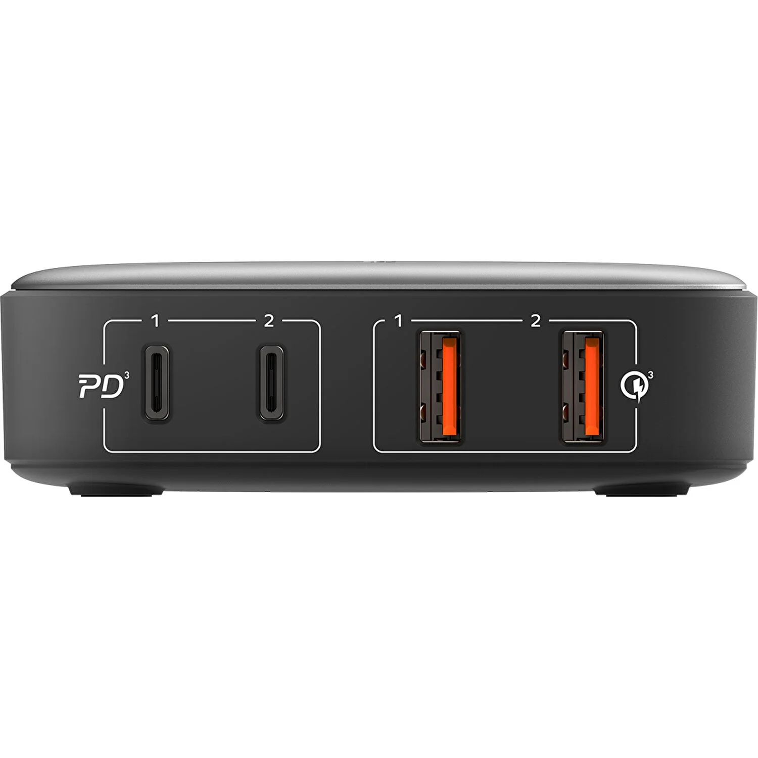 Momax 100W 4 Port  GaN Şarj Adaptörü - Siyah 4894222071711