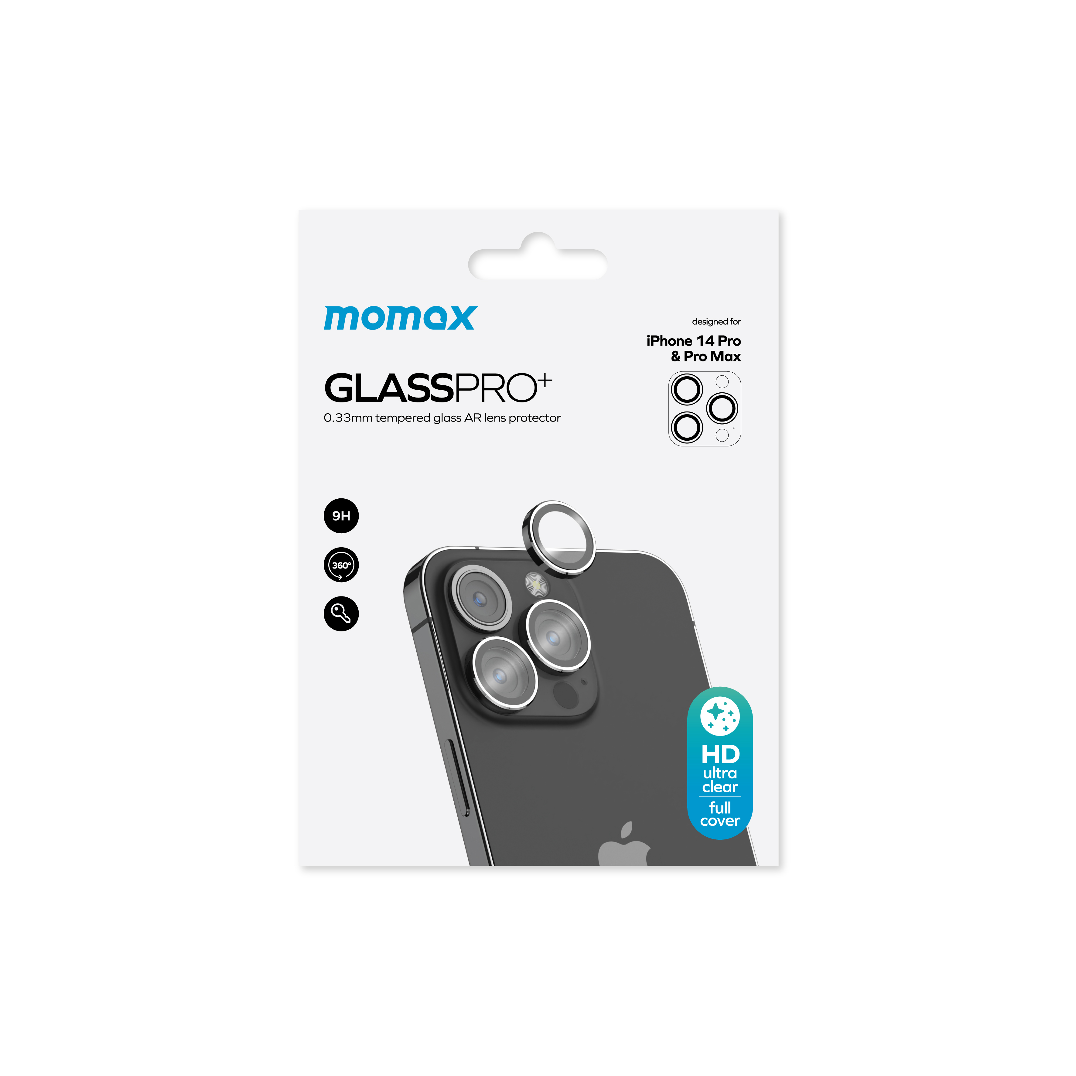 Momax iPhone 14 Pro/Pro Max Lens Koruyucu - Mor 4894222071797