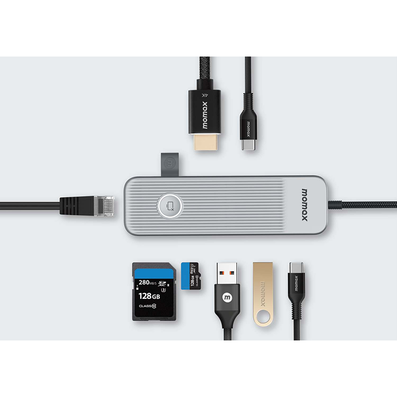 Momax Onelink 8-in-1 USB-C Hub 4894222072084
