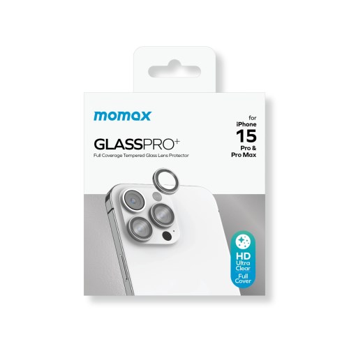 Momax iPhone 15 Pro / Max Lens Koruyucu - Silver 4894222072886