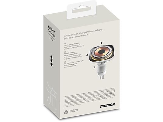 Momax Charge Flow MagSafe Araç Tutucu - Beyaz 4894222073661