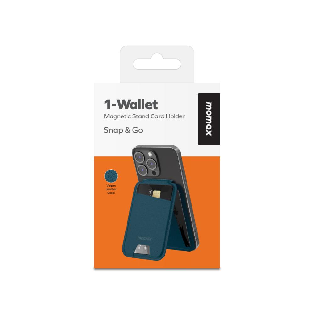 Momax iPhone MagSafe Wallet - Mavi 4894222073876