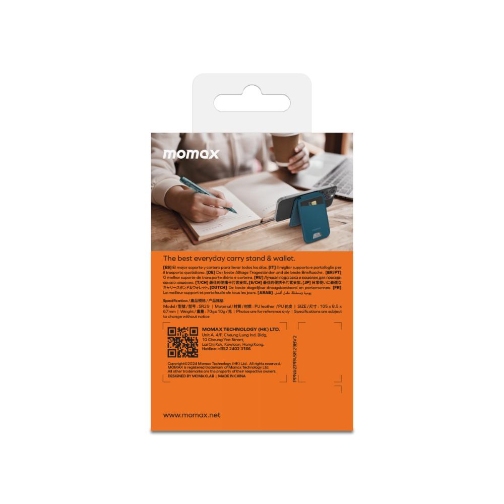 Momax iPhone MagSafe Wallet - Mavi 4894222073876