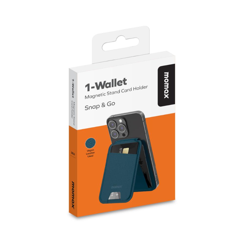 Momax iPhone MagSafe Wallet - Mavi 4894222073876