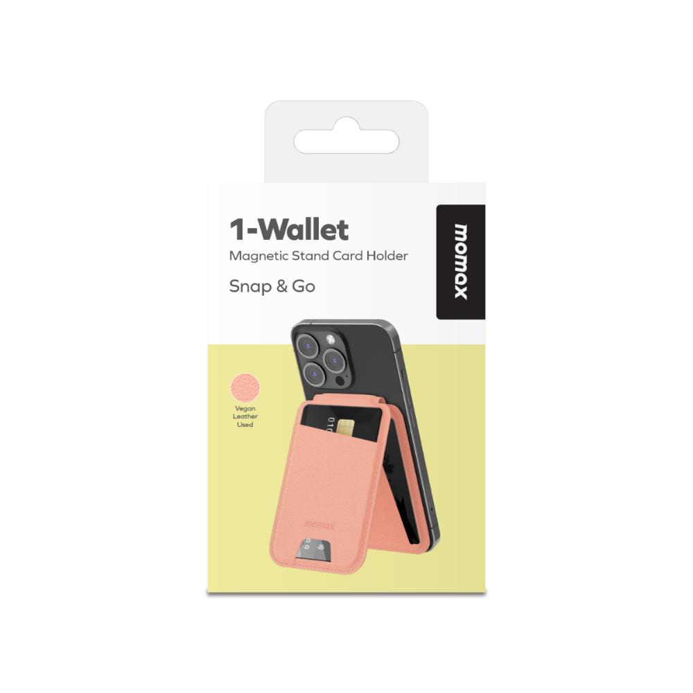 Momax iPhone MagSafe Wallet - Pembe 4894222073906