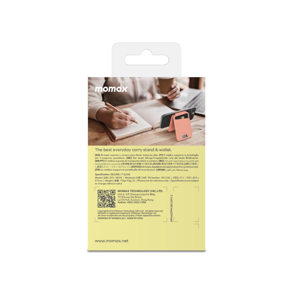Momax iPhone MagSafe Wallet - Pembe 4894222073906