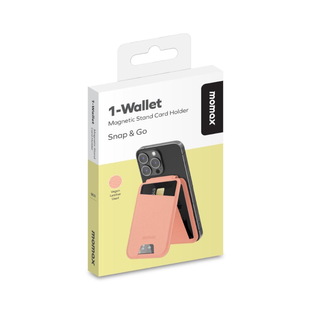 Momax iPhone MagSafe Wallet - Pembe 4894222073906