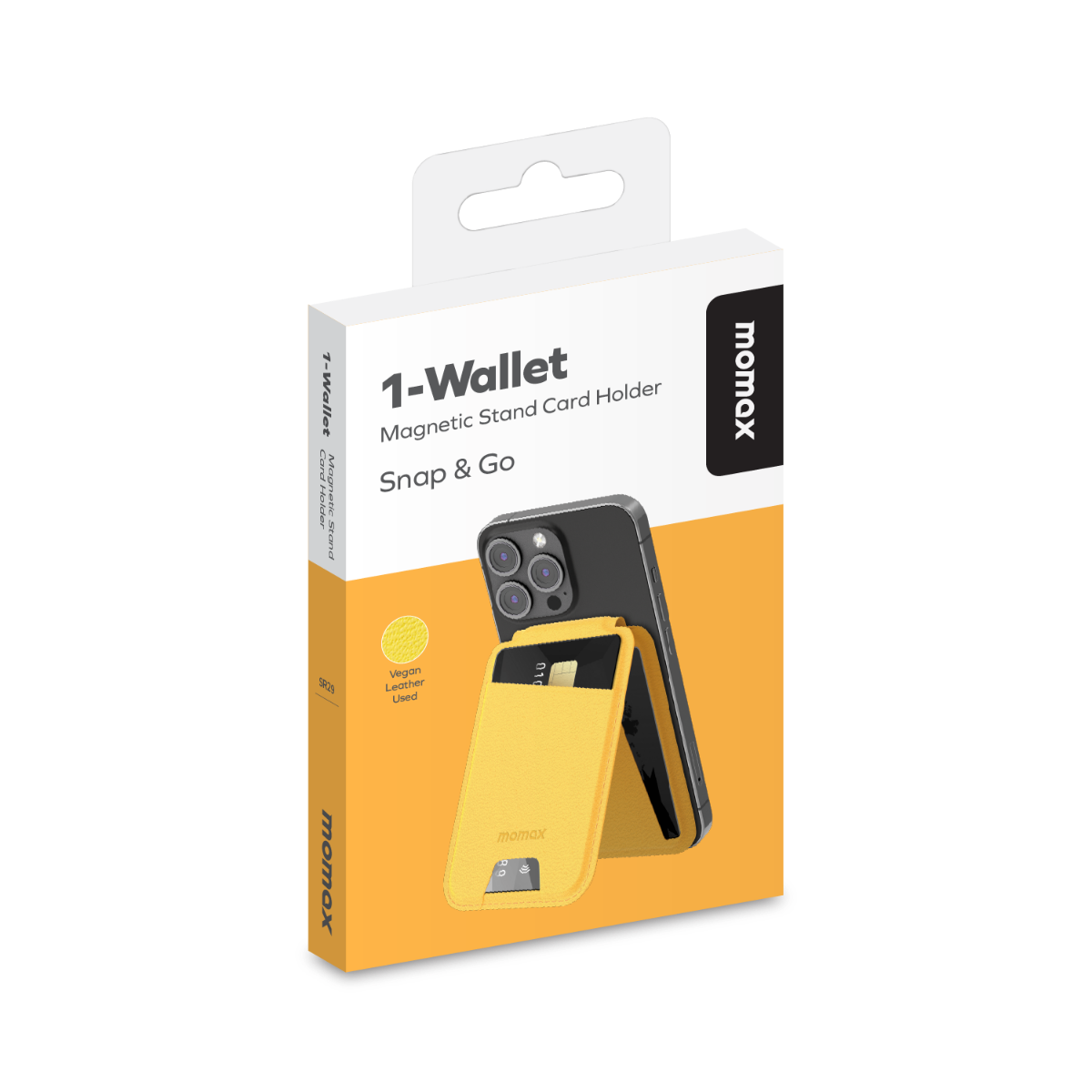 Momax iPhone MagSafe Wallet - Sarı 4894222073913