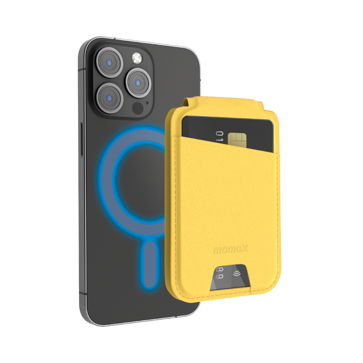 Momax iPhone MagSafe Wallet - Sarı 4894222073913