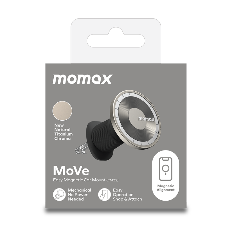 Momax Easy Araç Tutucu - Titanyum 4894222074286