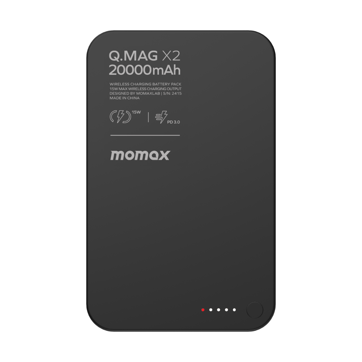 Momax QMag X2 35W 20000mAh MagSafe Powerbank-Siyah 4894222075801