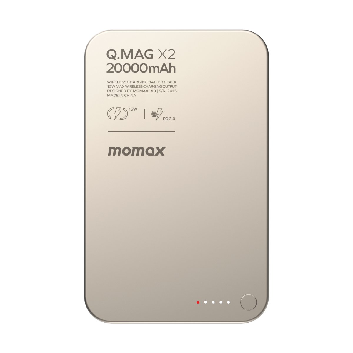 Momax QMag X2 35W 20000mAh MagSafe Powerbank-TTyum 4894222075818