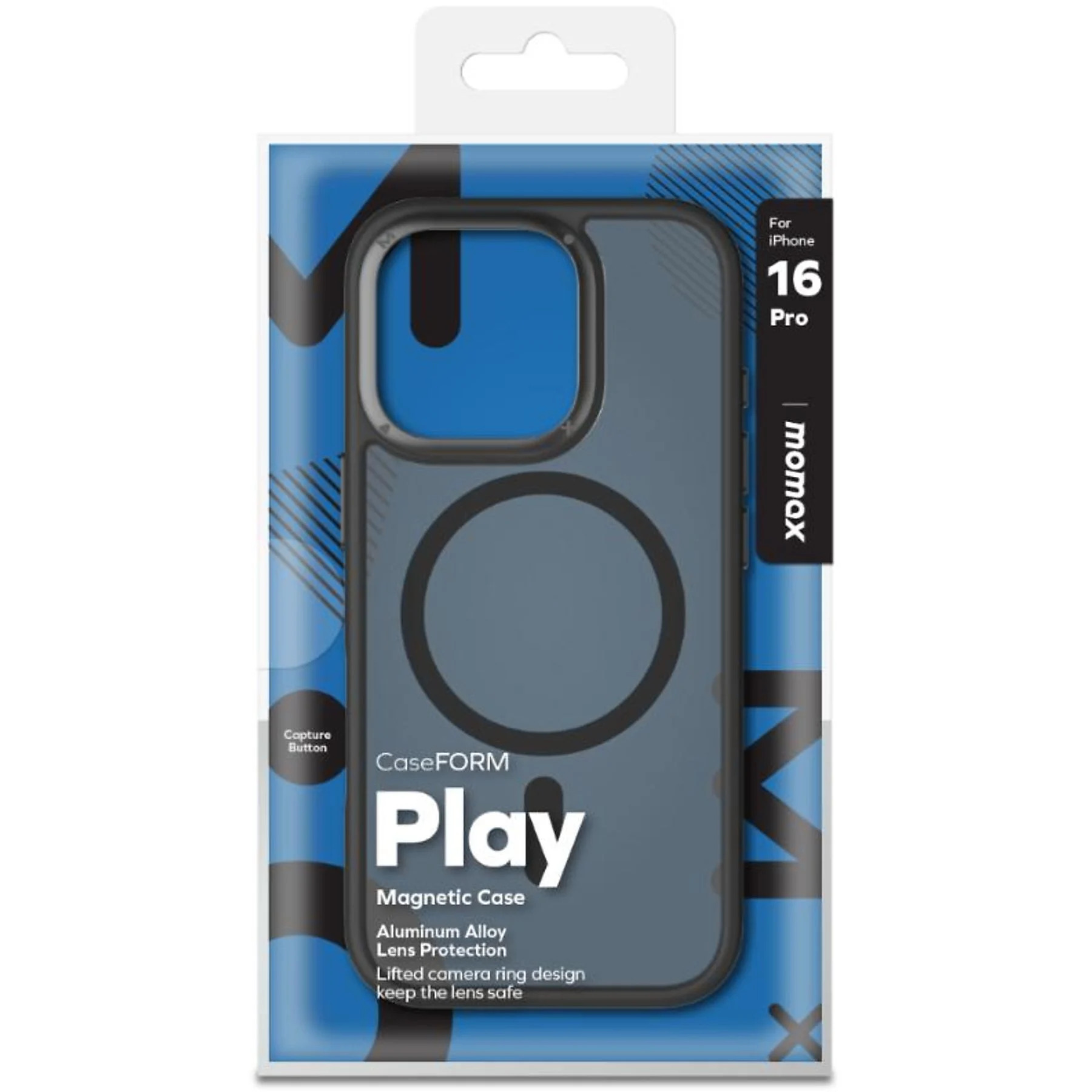 Momax iPhone 16 Pro Play Magsafe Kılıf - Siyah 4894222077300