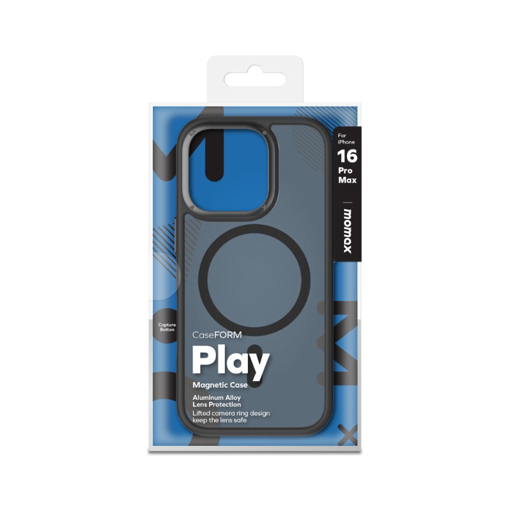Momax iPhone 16 Pro Max Play Magsafe Kılıf - Siyah 4894222077355