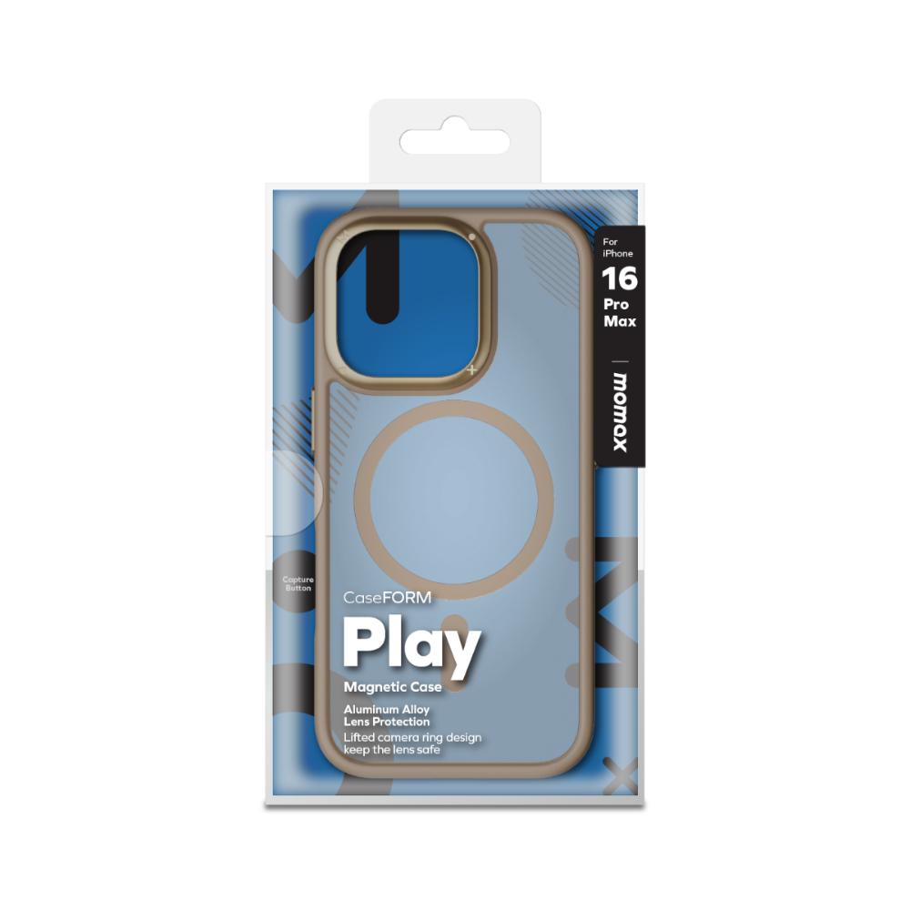 Momax iPhone 16 Pro Max Play Magsafe Kılıf - Gold 4894222077386
