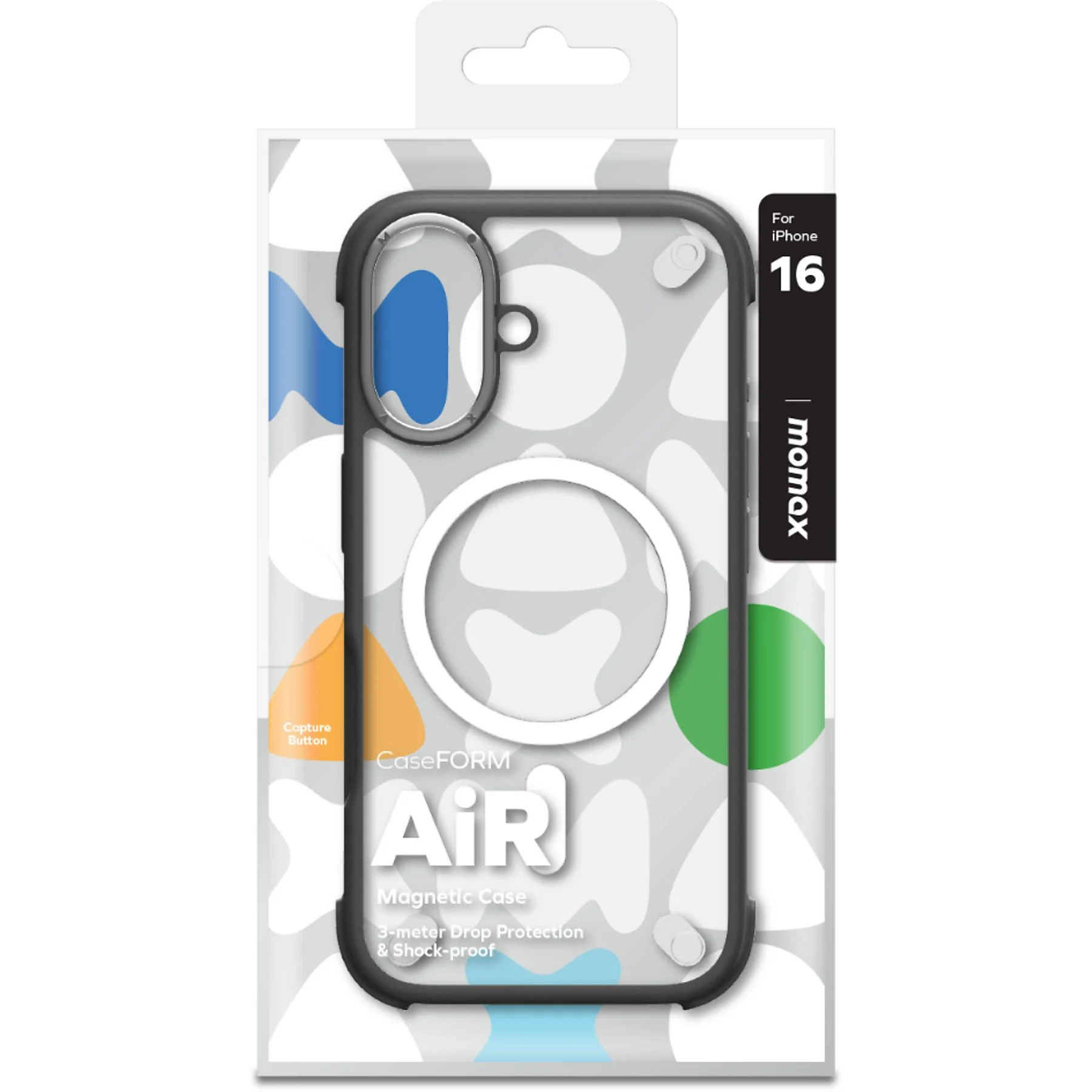 Momax iPhone 16 Air CaseForm Magsafe Kılıf - Siyah 4894222077614