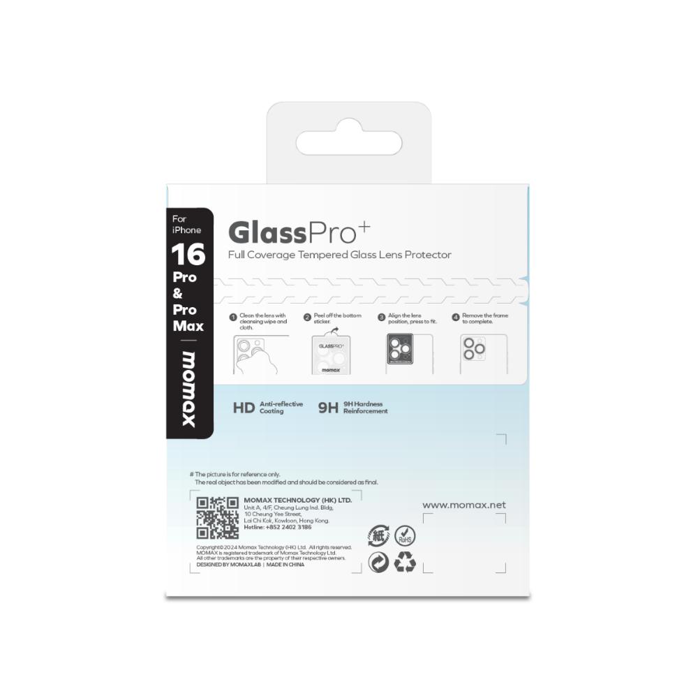 Momax iPhone 16 Pro / Max Lens Koruyucu - Siyah 4894222078031