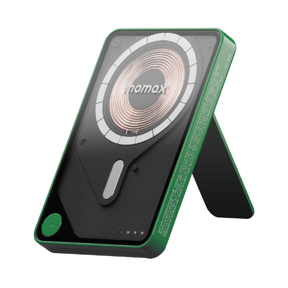 Momax XPro MagSafe Stand 5000mAh Powerbank-Yeşil 4894222078147