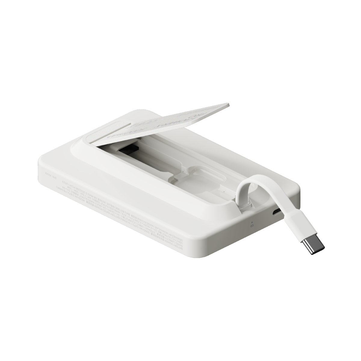 Momax XPro MagSafe Stand 5000mAh Powerbank-Beyaz 4894222078154