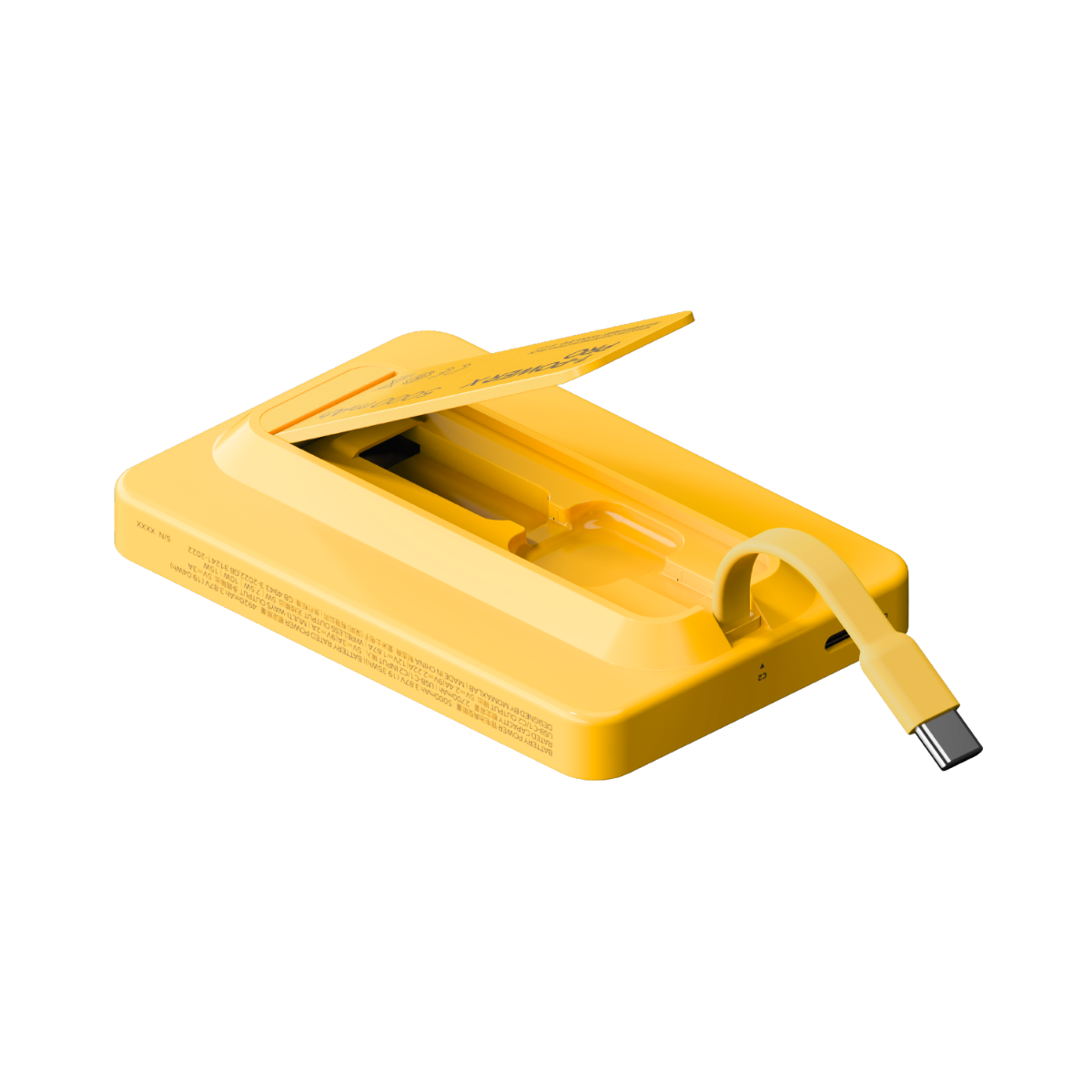 Momax XPro MagSafe Stand 5000mAh Powerbank-Sarı 4894222078161