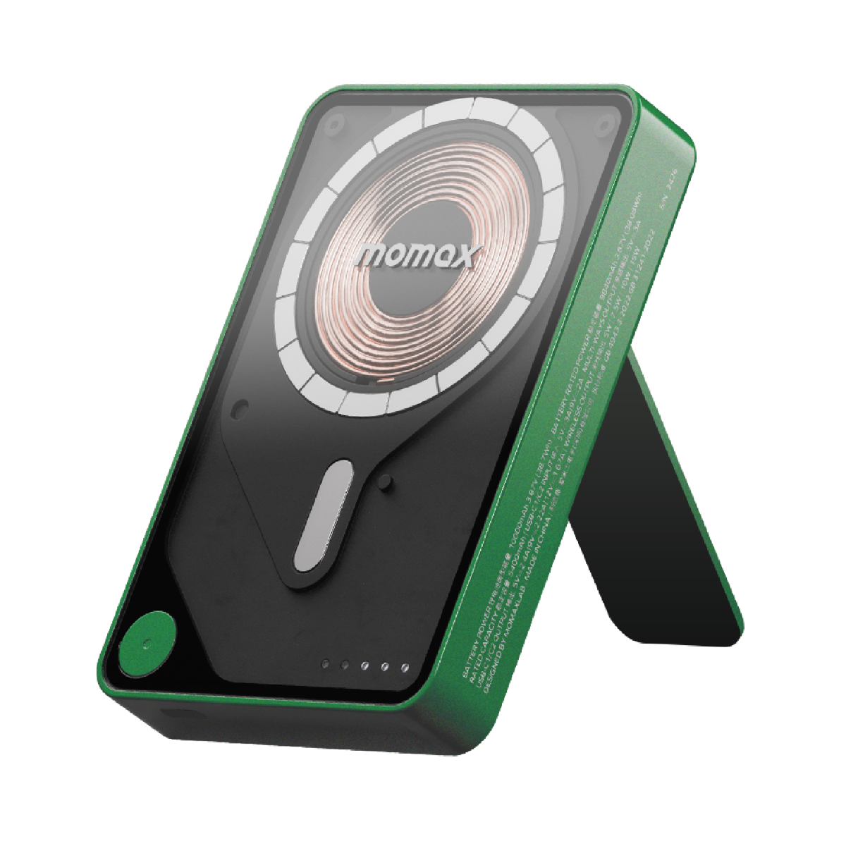 Momax XPro MagSafe Stand 10000mAh Powerbank-Yeşil 4894222078185