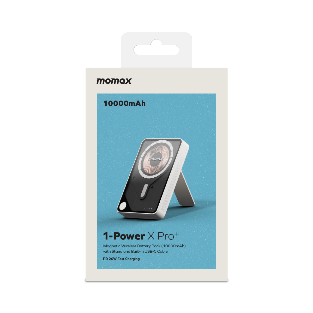 Momax XPro MagSafe Stand 10000mAh Powerbank-Beyaz 4894222078192