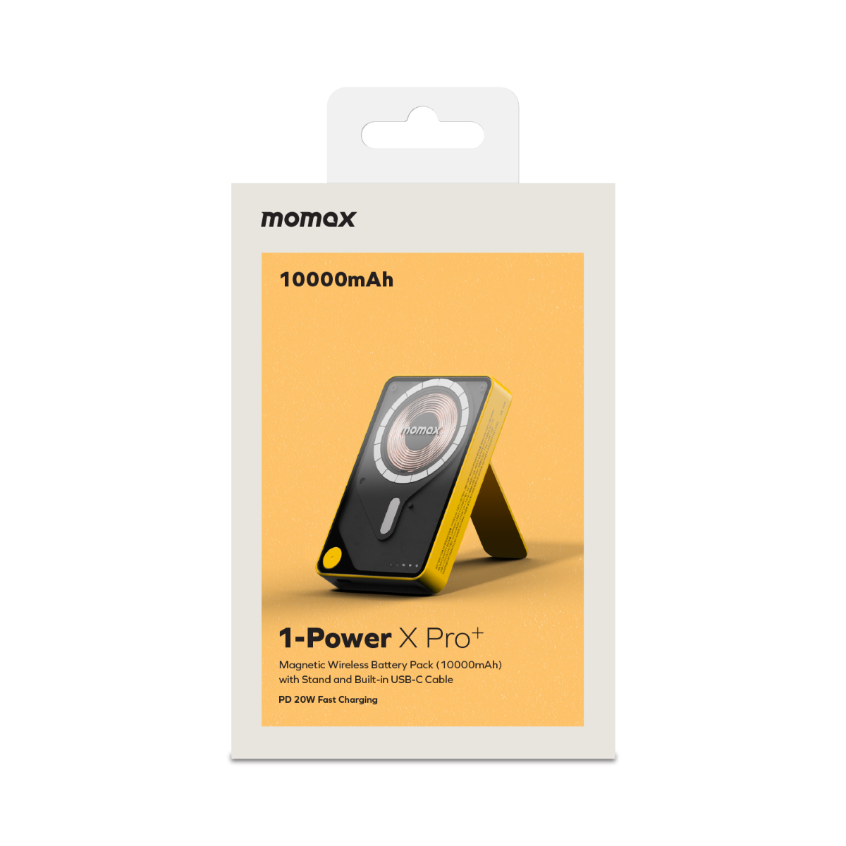Momax XPro MagSafe Stand 10000mAh Powerbank-Sarı 4894222078208