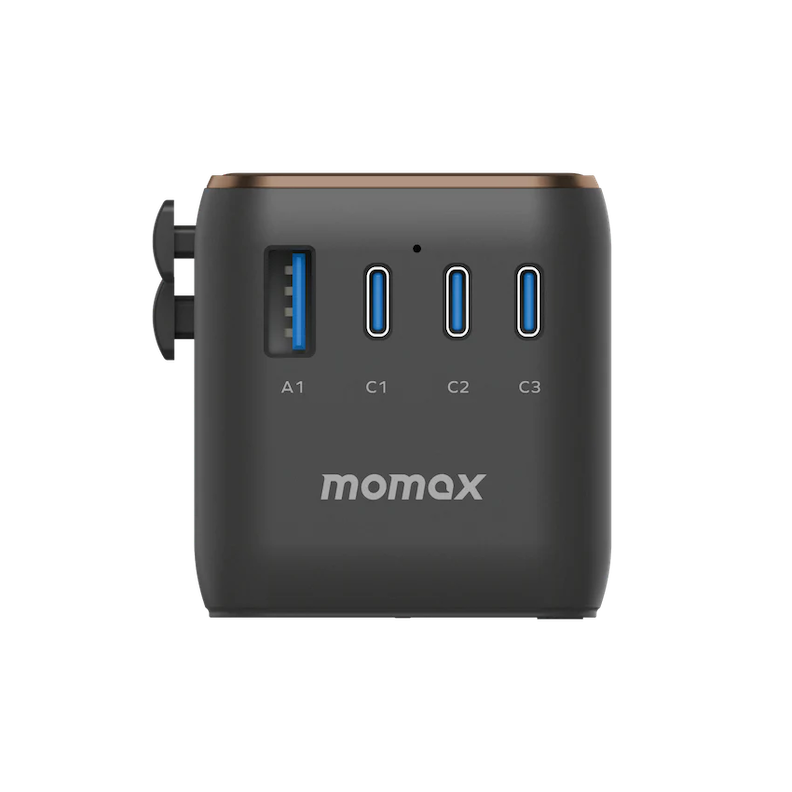 Momax World 170W 4-Port Travel Adaptor - Çöl 4894222078307