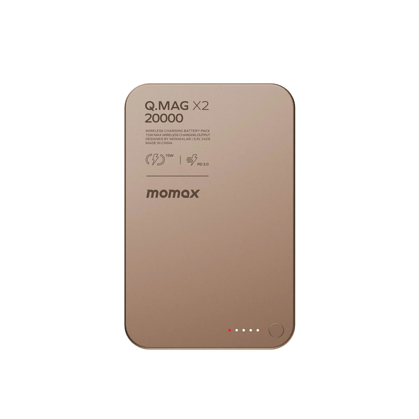 Momax QMag 20000mAh MagSafe Powerbank - Çöl 4894222078376