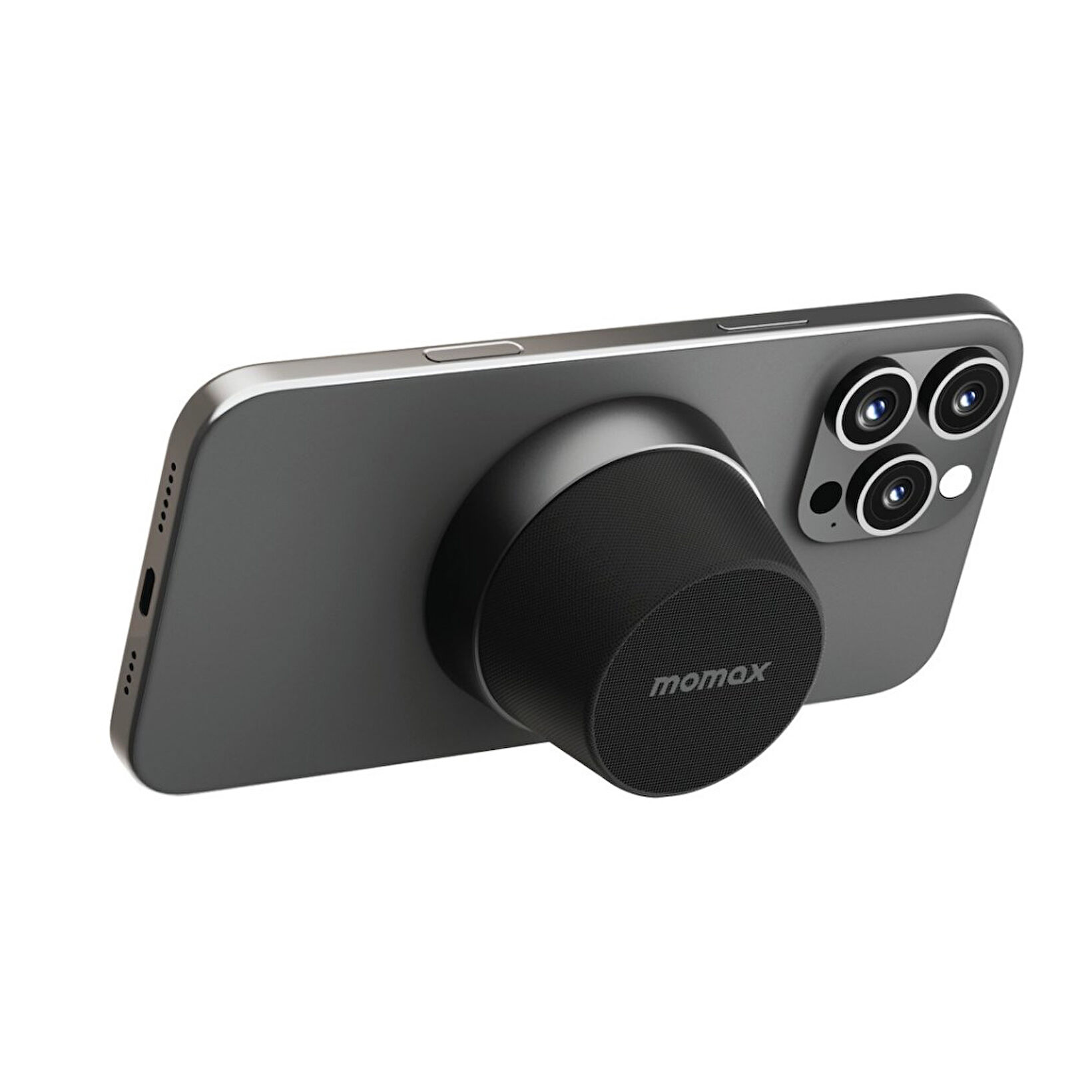 Momax 1-Vibe Go MagSafe Hoparlör - Siyah 4894222078574