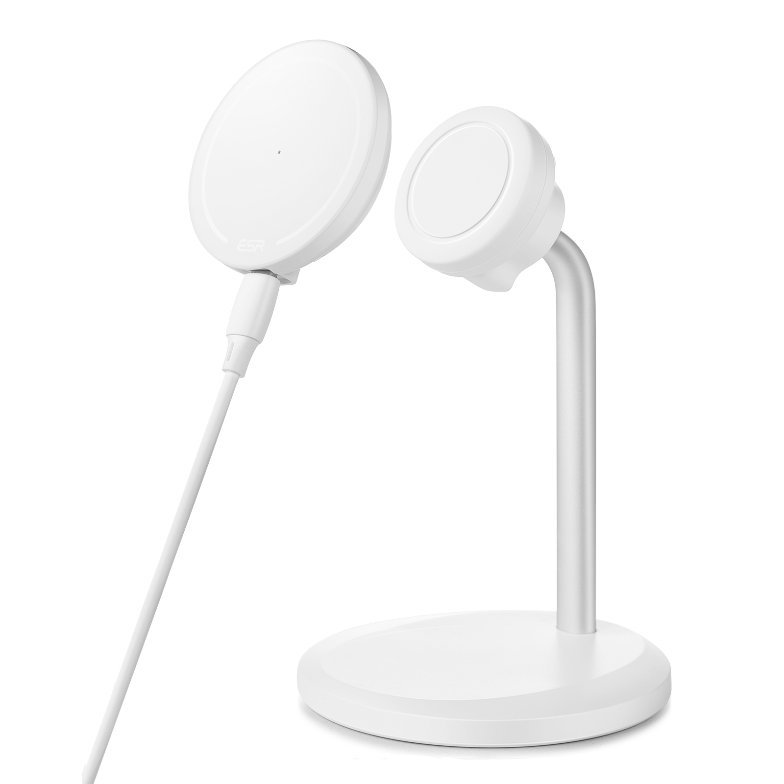ESR HaloLock Mini MagSafe Şarj Cihazı+Stand-Beyaz 4894240132197
